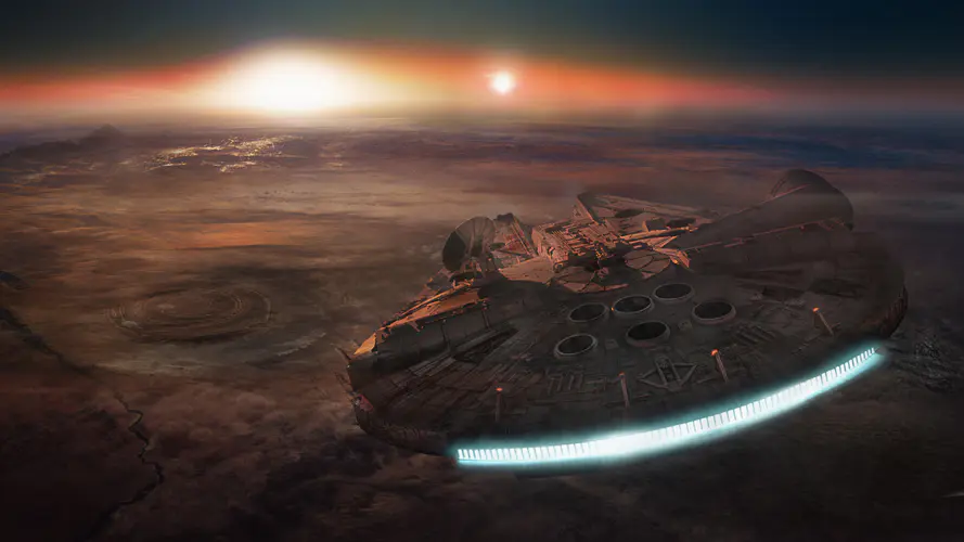 千年隼 Han Solo 星球大战 气氛 汽车轮胎 4K桌面壁纸 3840x2160